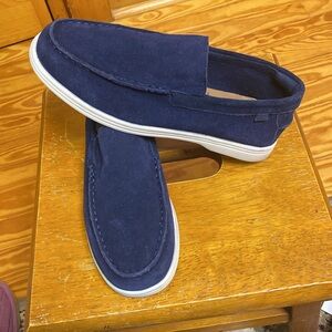 Zara Beautiful moccasins dark blue color 100%suede